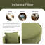Fauteuil demi-tonneau avec repose-pieds Ohman 29,13 pouces de large-87377353