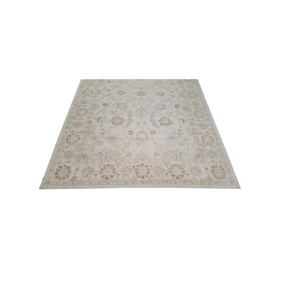Ziegler Hand Knotted Ivory /Ivory 12x17 Oversize Rug
