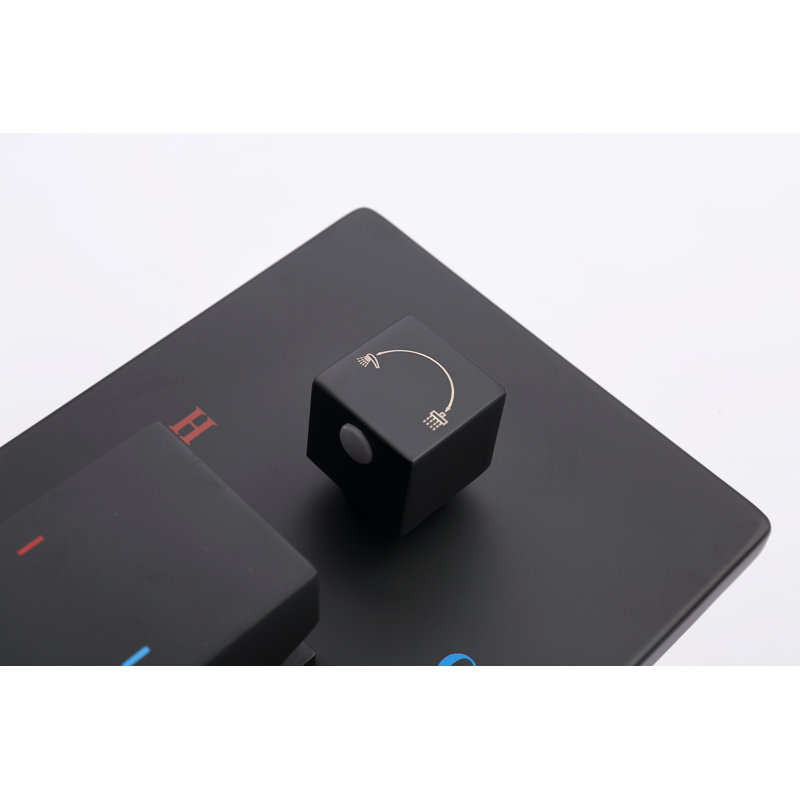 All-In-One Kit with Rough in-Valve, Matte Black