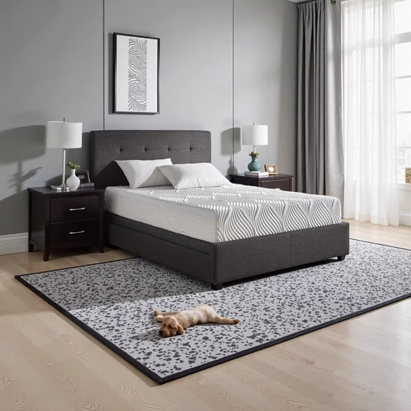 6-inch Twin Size Bed Mattress, Gel-Infused Memory Foam, Firm Support, White, Mattress in a Box, Twin
