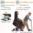 Power Lift Recliner Chair Dual Motor, 180° Lay Flat Recliners for Adult & Elderly with Heat & Massage, Large, Type-C Charge, Lumbar Pillow for Living Room, Leather (Brown)-1226072340