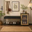 Banc de rangement pour chaussures avec armoire
