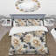 Ensemble de housse de couette Beige Soft Neutrals Peony Elegance-1832616173