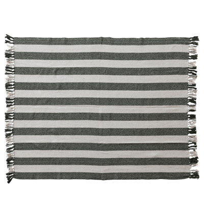 Cotton and Polyester Throw Blanket and