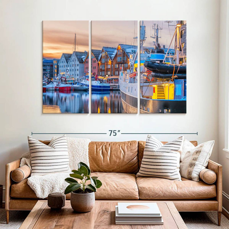 Mehar Boats At Tromso Port, 42" H x 65" W