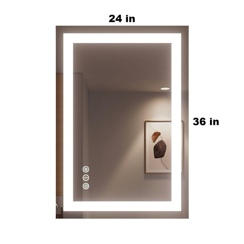 Miroir de salle de bain Devonnte, 24 po x 36 po