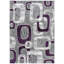 Tapis mauve à motif géométrique Balderston-646599873