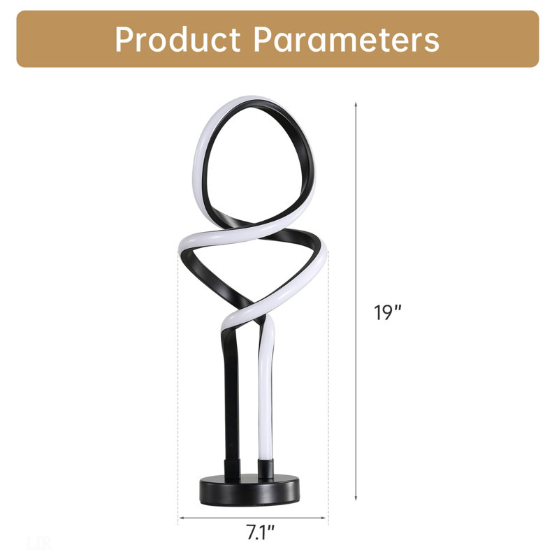 Lampe de table moderne, petite lampe de chevet à DEL à intensité variable avec prise, lampe de table moderne, lampe de table