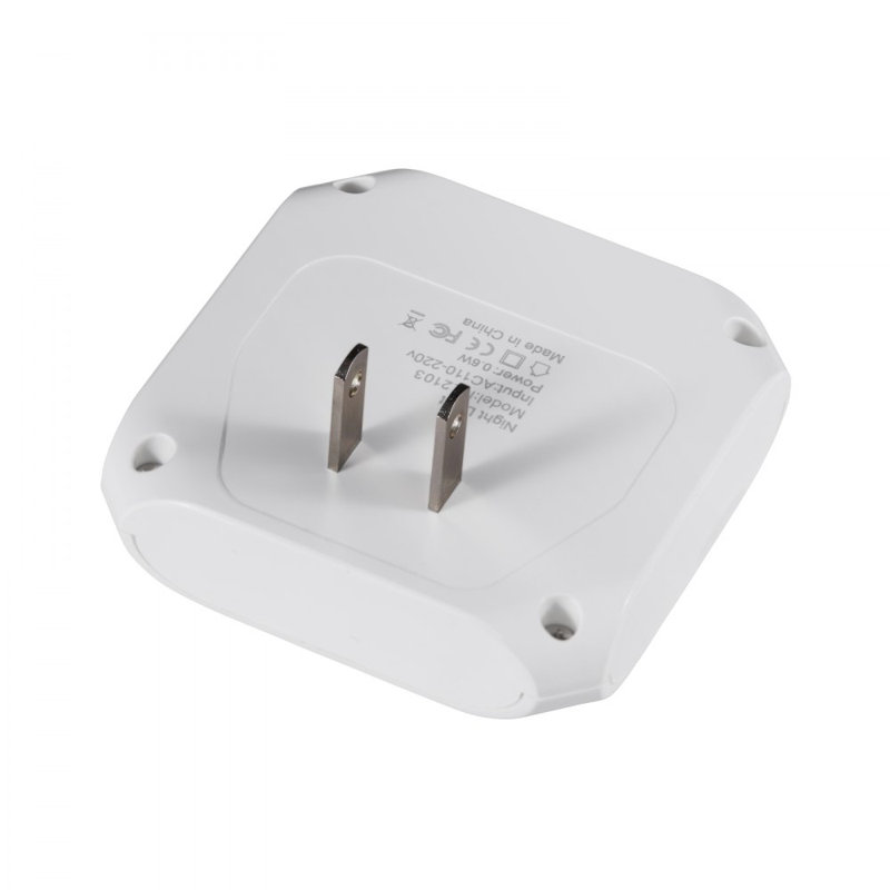 Veilleuse à DEL, paquet de 4 veilleuse à DEL enfichable, lumière blanche douce de 0,6 W 3000k, avec capteur de lumière du crépuscule à l'aube, pour chambre à coucher, salle de bain, couloir