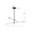 Blade 2 - Light Aluminium and Steel Dimmable LED Sputnik Modern Linear Chandelier-88045068
