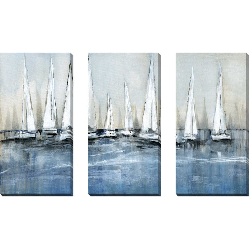 «Waiting For The Sun», ensemble de 3 impressions sur toile