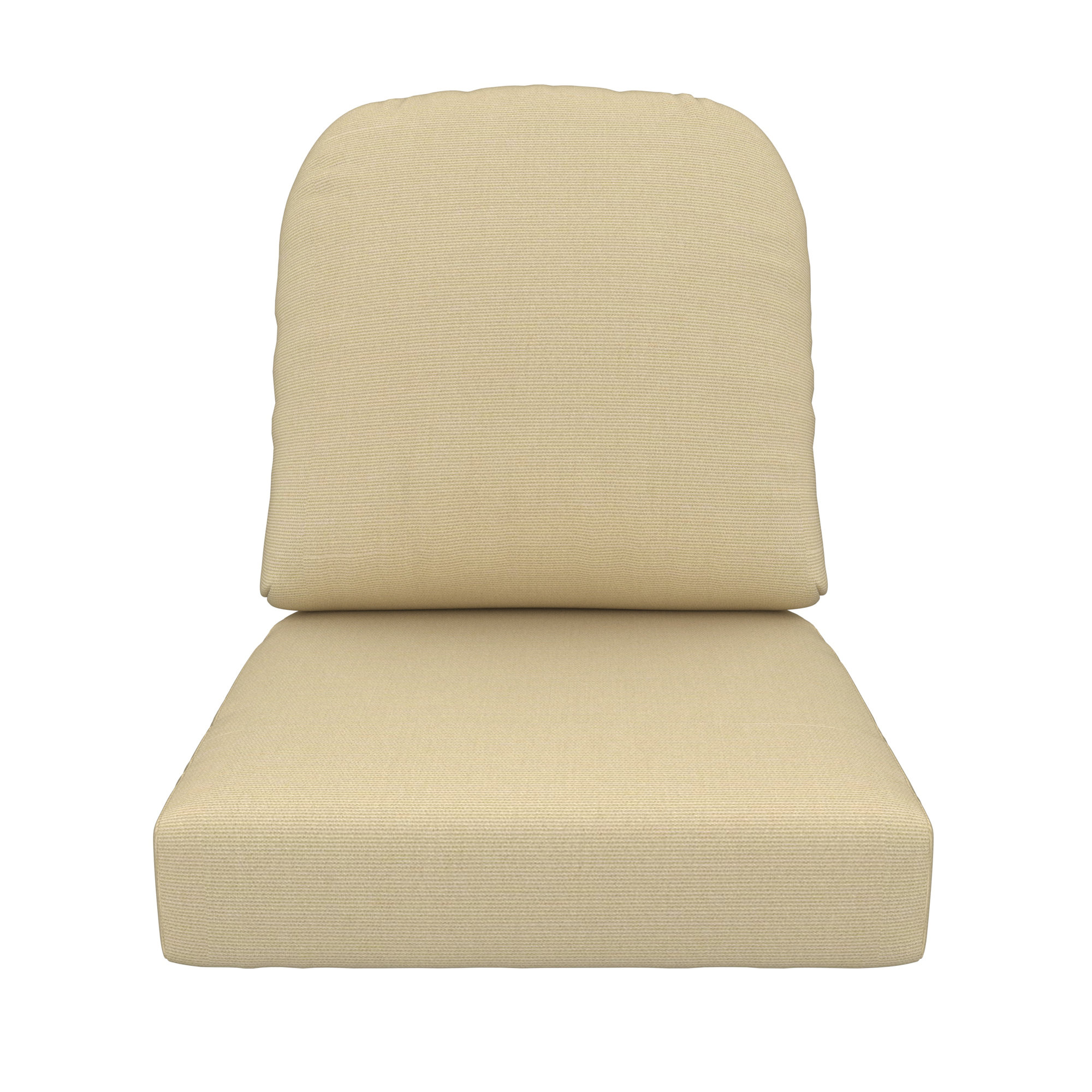 Amala Outdoor Sunbrella® Seat/Back Cushion, Antique Beige Sunbrella® Canvas