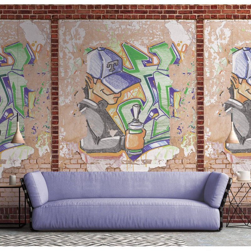 Ellinor Brick Wall Mural