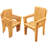 Maskell Teak Wood Patio Dining Set with Oval Table-1479337307