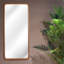 Isaiah Wood Flat Wall Mirror