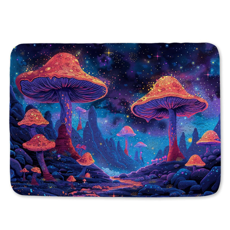 Arve Microfiber / Microsuede Non-Slip Bath Mat, 17"W x 24"L