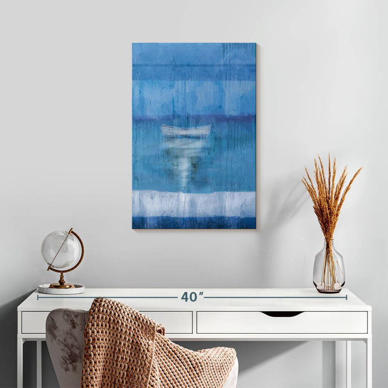 Avery Blue Boat, 24" H x 16" W