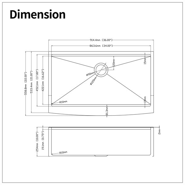 Dimensions du produit