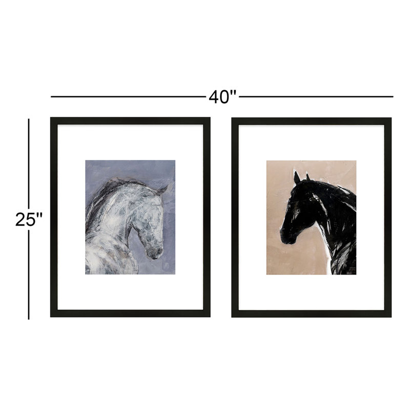 Spirit & Essence Painting by Ivo Stoyanov, 25" H x 40" W, Black Framed Paper
