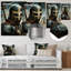 «The Crusader Path To The Saint» - Armée, art mural en métal pour le salon-2096809393