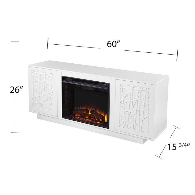 Foyer électrique Nilde, H 20 po x l 23,75 po x P 8,25 po