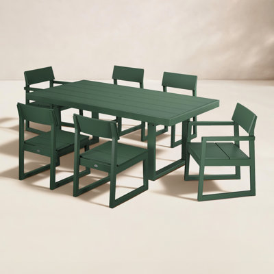 POLYWOOD® Edge 78" Patio Dining Set