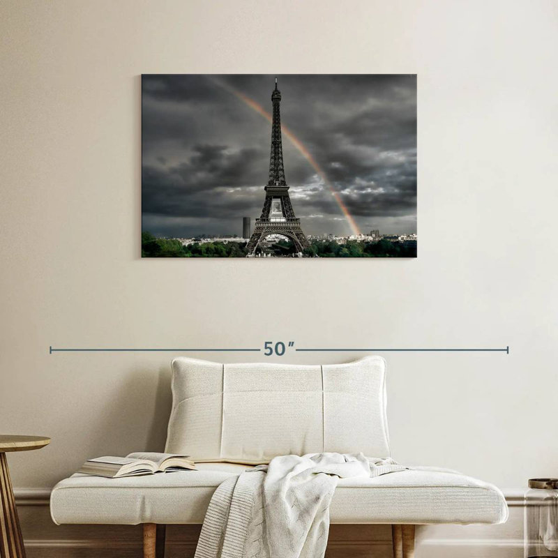 Kavia arc-en-ciel sur la tour Eiffel, H 24 po x l 36 po