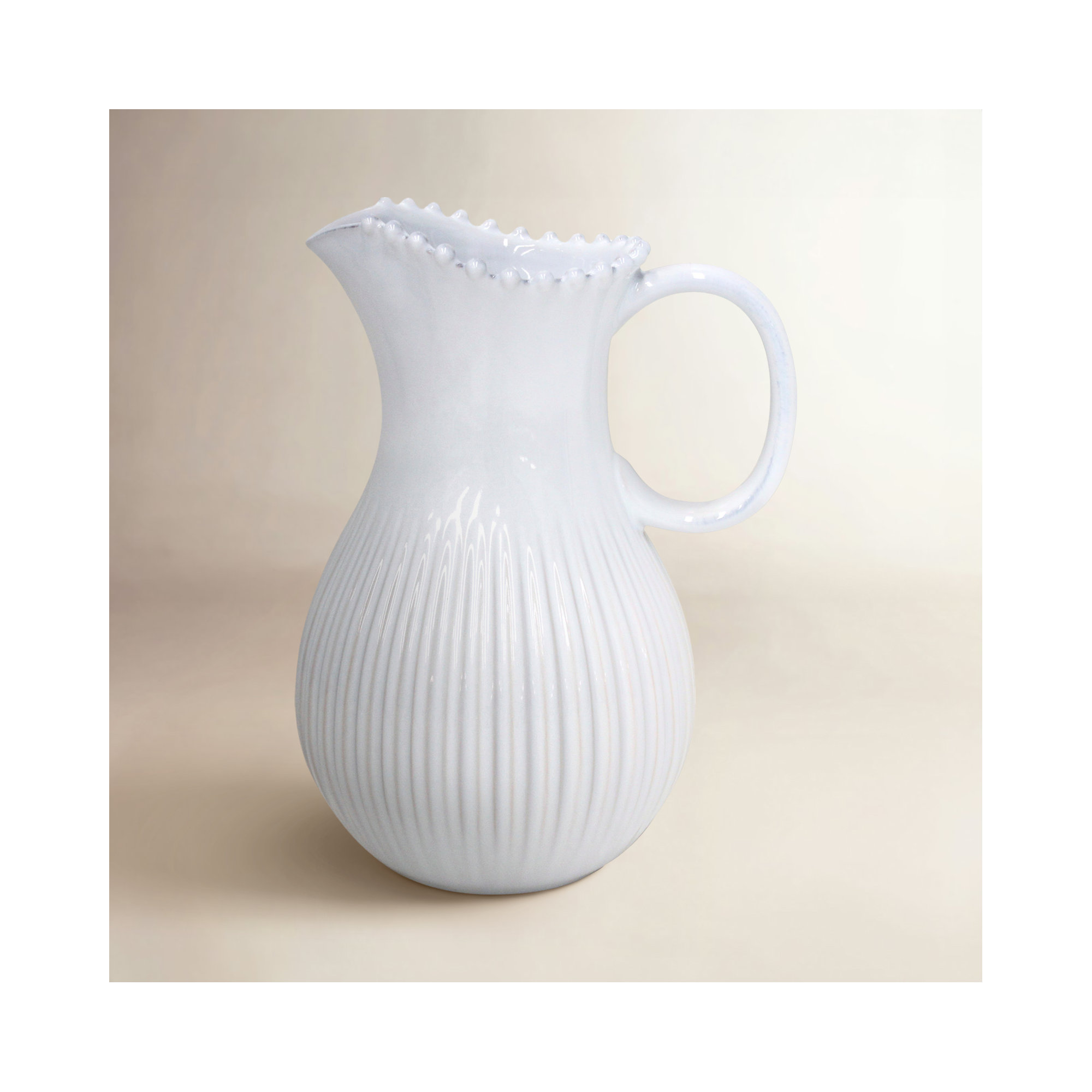 Pearl 87oz. Stoneware Pitcher