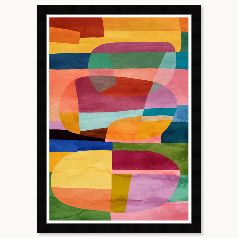 Débordement de couleur, Cadre noir