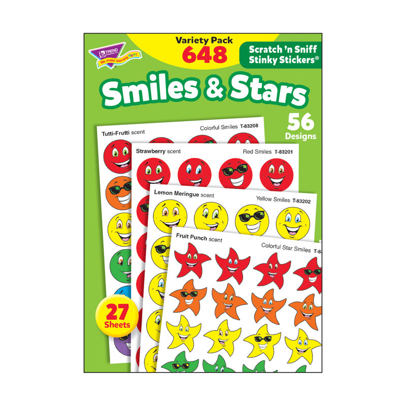 Autocollant d'étoiles Stinky Smiles