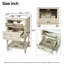 Meuble-lavabo rétro avec lavabo en céramique et rangement astucieux-811872822