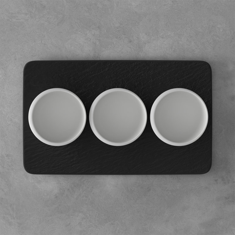 Villeroy & Boch Newmoon 4 Piece Condiment Server Set