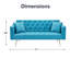 71 " Velvet Sofa Bed-1516013076