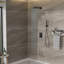 Douche 12 pouces en bronze huilé avec deux têtes carrées - fixation murale