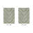 Annaclara Premium 100% Cotton 1990 GSM 2-Piece Tufted Chevron Bath Rug Set with Non-Slip Spray Latex Backing, OEKO-TEX® Certified, Super Absorbent and Machine Washable, Dark Sage-71048578-71048583