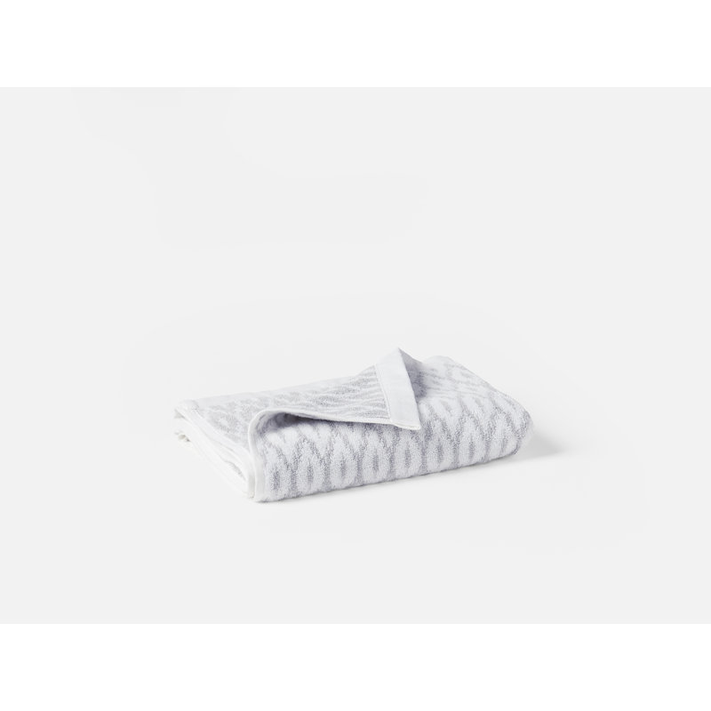 Stinson Organic Hand Towel 20"X30" Cream/Biscotti, Alpine White/Seal