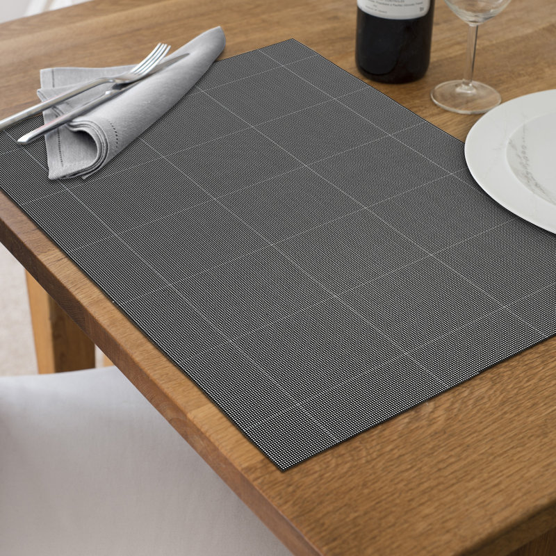 Ih Casadecor Geometric Placemat, Black