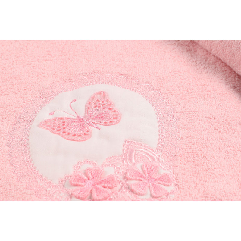 Ensemble de serviettes 2 pièces, Rose clair