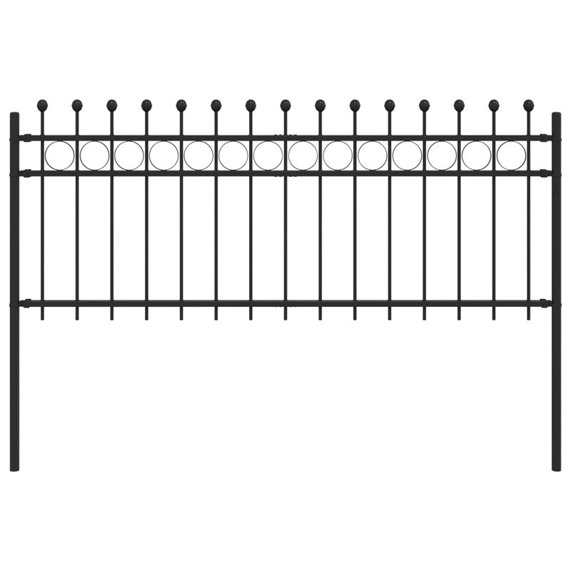 Powder-Coated Steel Fence Panels Included, 130cm H x 200cm W