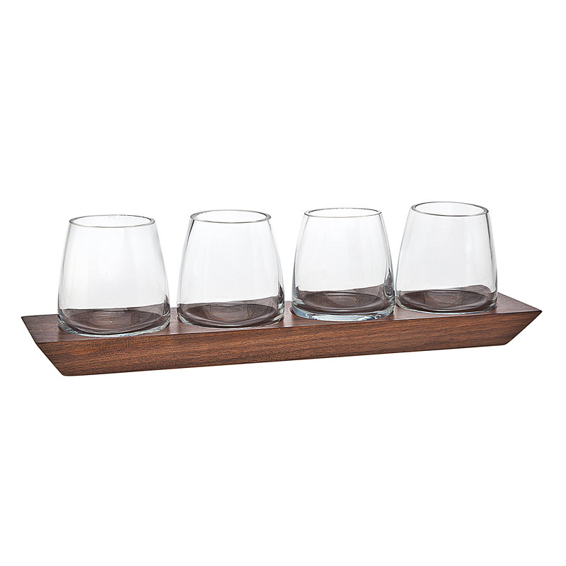 Ensemble de verres en verre à whiskey 5 pièces Magnus