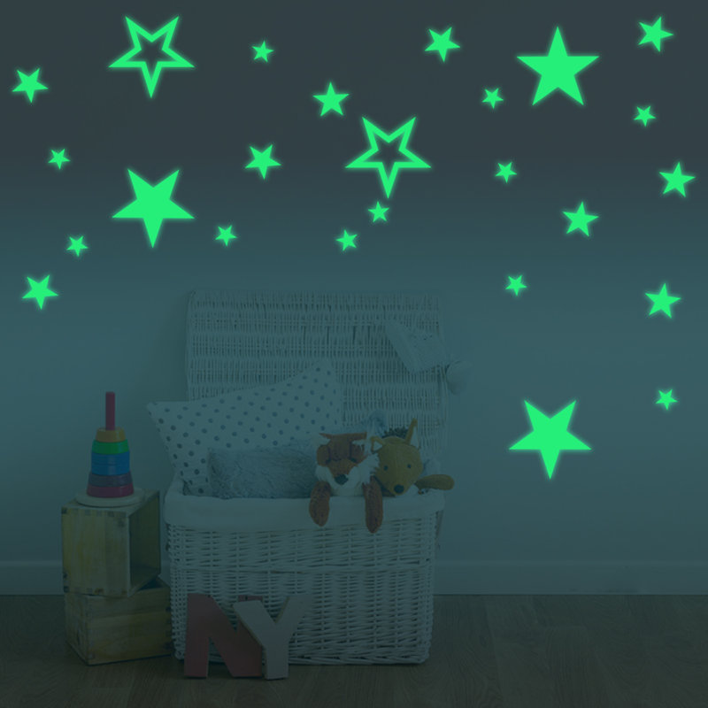 Décalcomanie murale étoiles brillantes
