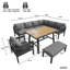 6-Piece Outdoor Corner Sofa Set With Cushions For Patio & Balcony-2088969156