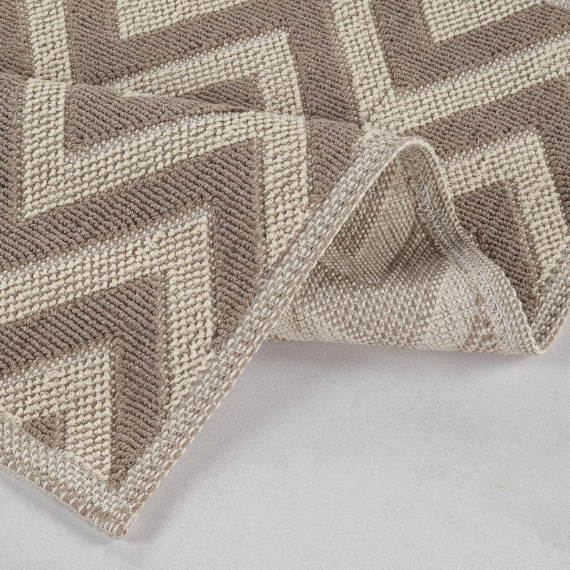 GRECA Non-Slip Set, Ecru/Beige Geometric