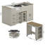 Limestone Kids Midsleeper With Wardrobe Bedroom Set-127271721