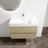Wall-Mounted Bathroom Vanity With Resin Sink
