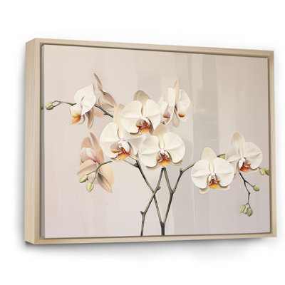 Orchidées beiges tranquillité VI sur toile