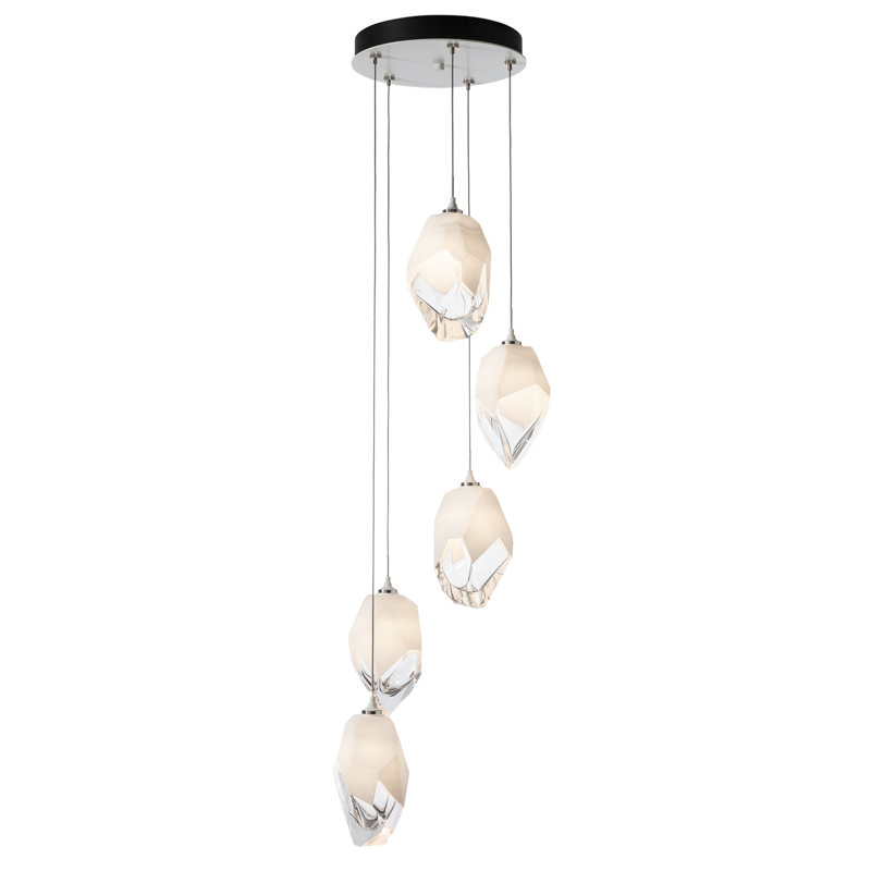 Chrysalis 5 - Light Cluster Pendant, White, White, 15" - 80"
