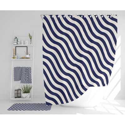 Navonte Polyester Shower Curtain Set