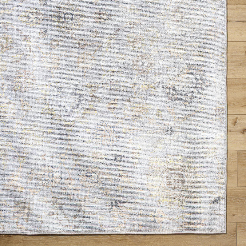 Our PNW Home x Livabliss Vintage Traditional Oriental Boho Grey Light Beige Area Rug, Rectangle 9'2" x 12'