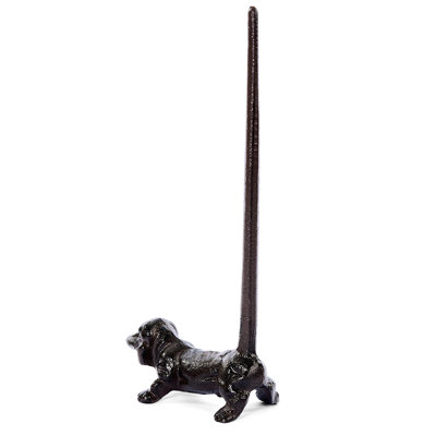 Porte-essuie-tout autoportant en fonte Dachshund